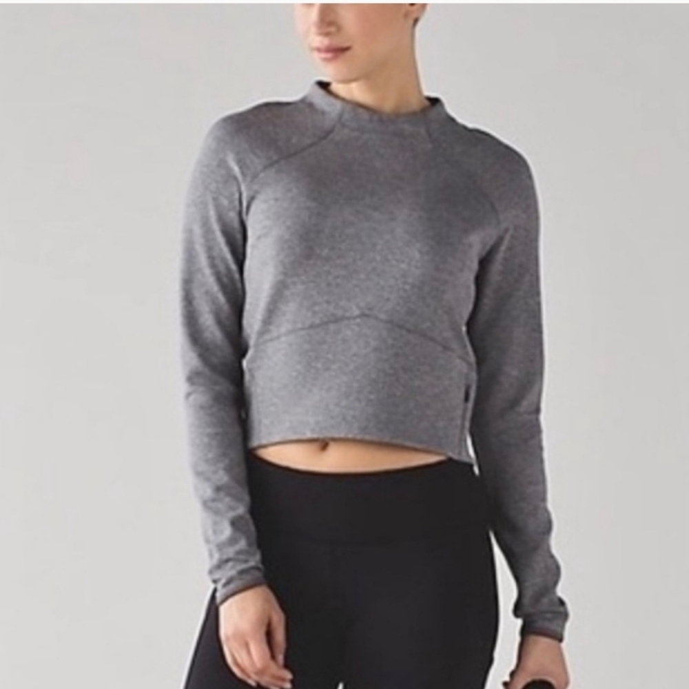 Lululemon Gray long sleeve crop